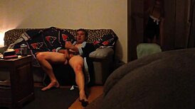 caught masturbating in a sneaky moment