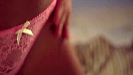 cfnm blowjob session with a brunette milf babe