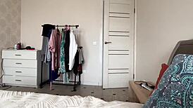 Step Sister Caught Jerking Off with Big Ass and Pussy Exposed