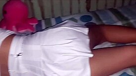 Neighbor stays after party for intense assfucking in my bed