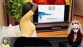 I'm so hooked on playful fox's rough blowjob game