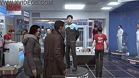 Kara Pleasure Droid in 3D Homemade Cosplay Game Scene