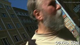 Old Man Seduces Young Hottie for Rough Horny Sex!