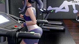 Nagatoro Teases as Gym Bully in Wild 3D Hentai