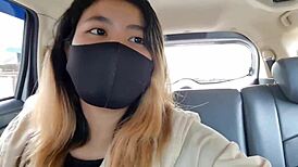 ASIAN STUDENT DOES RISKY SEX IN PUBLIC THRIFT SHOP, DEEPTHROAT AND ALL