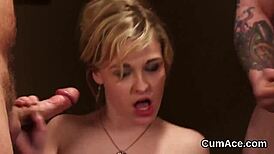 Foxy Idol Swallows Cumshot on Face