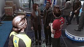 Kara Pleasure Droid in 3D Homemade Cosplay Game Scene