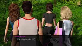 Hot Brunette Flirts in Nursing Back to Pleasure Game