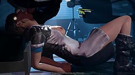 Kara Pleasure Droid in 3D Homemade Cosplay Game Scene