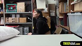 latina shoplift got caught and gets punish fucked hard