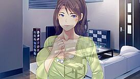 Neighbor cumming for his wife's two milfs in anime hentai ep1.