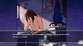 Hentai Succubus Anna Licks Boobs And Ass In Anime Sex 😈