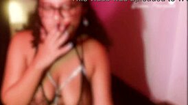 bold jerk off instructions with cigar smoking and masturbation, featuring big ass and natural tits.