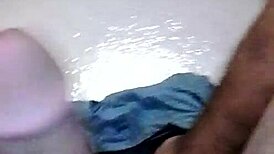 Big dick cumshot masturbation session