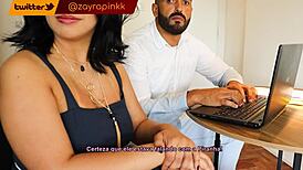 Teen 18+ Zayra Pink Crossdresses For Big Ass Cumshot With Tony Tigrão.