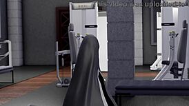 Nagatoro Teases as Gym Bully in Wild 3D Hentai