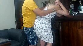 Bent Over For Pool Guy