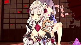 Genshin Impact Noel And Keqing Lick Tits