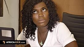 lesbian licking and fingering in africa with big tits 😘