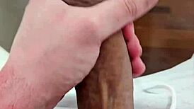 This cute brazilian twink is full of cum after solo play