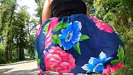 Butt Plugged Wife Turns Motorcycle Ride Into Daring Exhibitionist Show