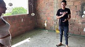 First time fucking my boss's delicious ass – homemade milf action