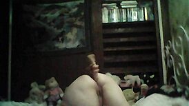 deep anal masturbation with dildo insertion leads to intense orgasm