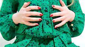 DepravedMinx, A Sexy Teen Girl, Strips Off Her Dress While Moaning And Masturbating To Squirting Orgasm In Rough Solo Session