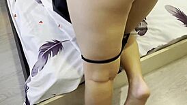 Passionate Sex With Stepmom's Lover Wet Pussy