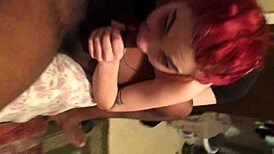 Red and I got wild with deepthroat in homemade clip