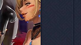 ep3 rim job for genesis in this kinky anime game.