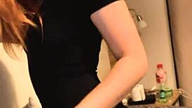 watch ritafox masturbate her juicy redhead pussy and show firm ass?