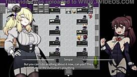Corporate succubus says, 'bind me and finger me in this group game'