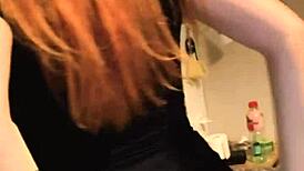 watch ritafox masturbate her juicy redhead pussy and show firm ass?