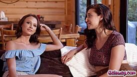 emma hix and bella rolland licking and kissing each other