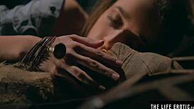 crazy milf with puffy nipples bangs a mummy hard, wet pussy dripping in solo action.