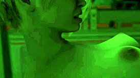 Mature girl fucked at night in Waterworld creampie