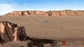 super fuck system sex android plays with a hot girl in the lab, fucking her pussy and ass with a monster cock