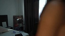 Hot Latina milf fingers wet pussy and blows dildo on webcam!