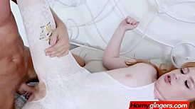 Redhead Lucy Tricks Stepfather Into Pounding Her Tight Pussy