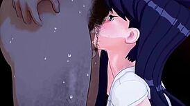 In this 3D porn, Komi-san with too many friends enjoys sex and deepthroat