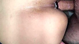 Skinny Petite Latina Girl's Vagina Eaten with Gaping Asshole