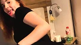 watch ritafox masturbate her juicy redhead pussy and show firm ass?