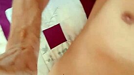 masked older gay man enjoys big cock massage and masturbation.