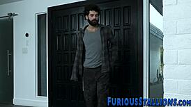 does buff black guy suck bear's long dong?