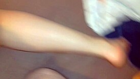 i fucked my orgasmic brunette maid and filled her big ass with cum