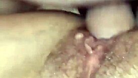 Raw fucking of mother-in-law's pussy by stepson in homemade close-up