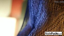 hot nicole rubs herself after a tease