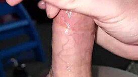 edging with new toy on couch?