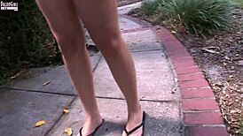 Super Hot Instagram Model Risks Public Flashing with Upskirt in Florida